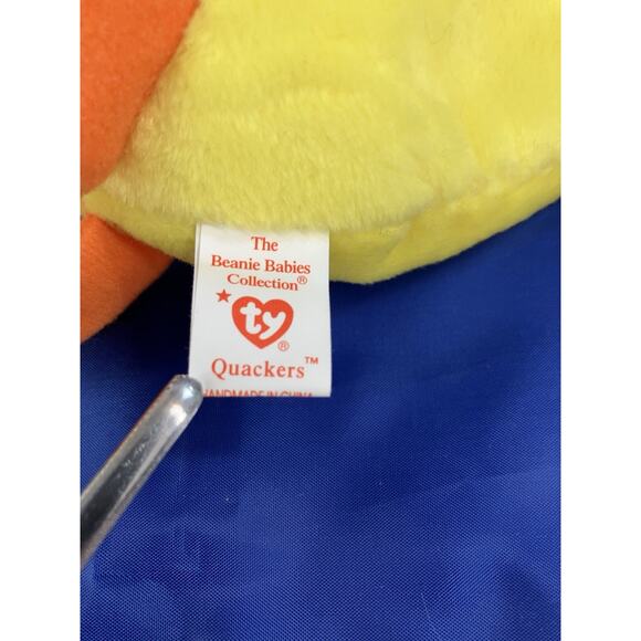 Ty Beanie Babies Bundle (3pcs) Quackers In 3 Sizes Buddy Baby And Teenie Beanie - Picture 10 of 16